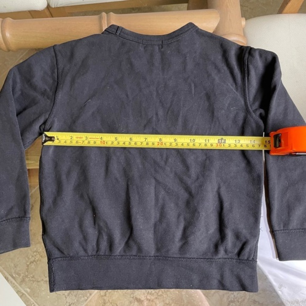 Polo Ralph Lauren Kids Sweatshirt Pullover Crew Neck Red Logo Black‎ Size 6 - Picture 5 of 6